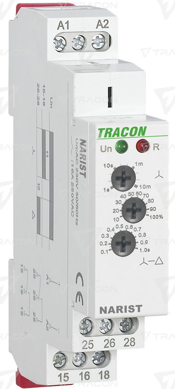 IDŐRELÉ CSILLAG-DELTA AC/DC 12-240V