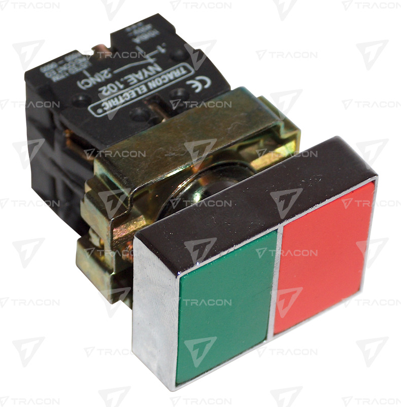 NYOMÓGOMB KETTŐS BE-KI 400V 1Z+1NY
