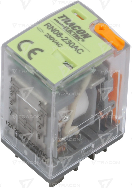 RELÉ 24V/AC 12A 2xCO ÉRINTKEZŐ