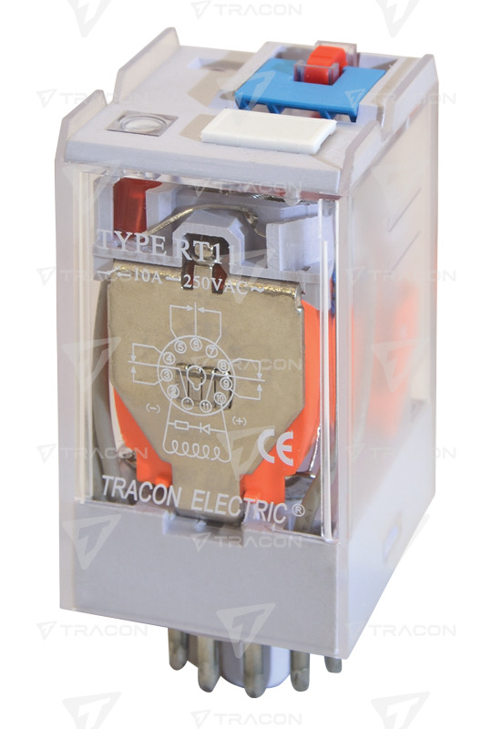 RELÉ IPARI 24V AC 3 VÁLTÓÉRINT.