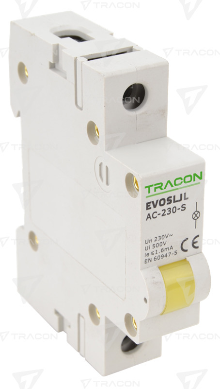 JELZŐLÁMPA LED-es SÁRGA 230V AC