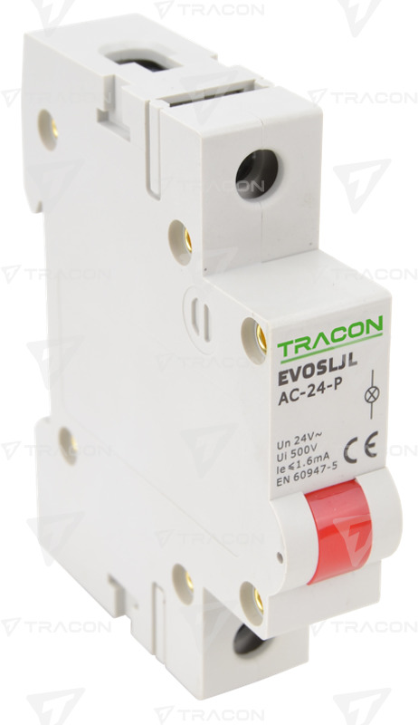 JELZŐLÁMPA LED-ES PIROS 24V AC