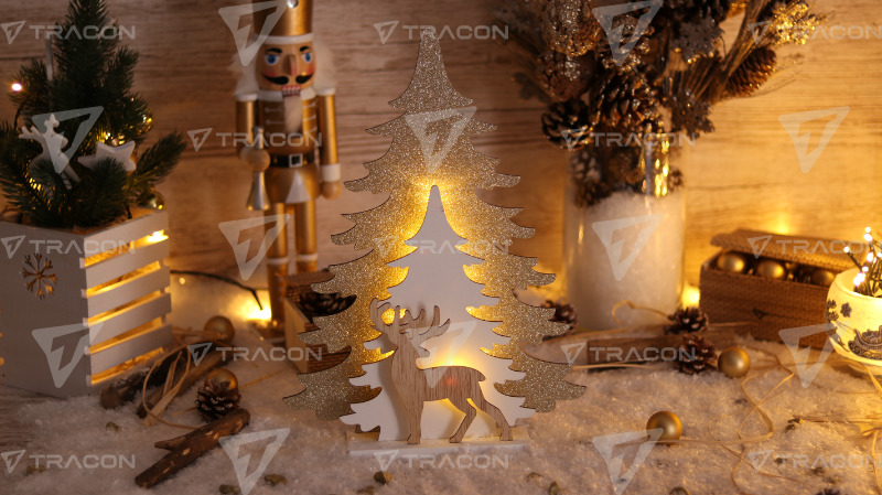 XMAS LED KARÁCSONYI FENYŐ SZARVAS
