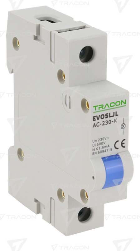 JELZŐLÁMPA LED-es KÉK 230V AC