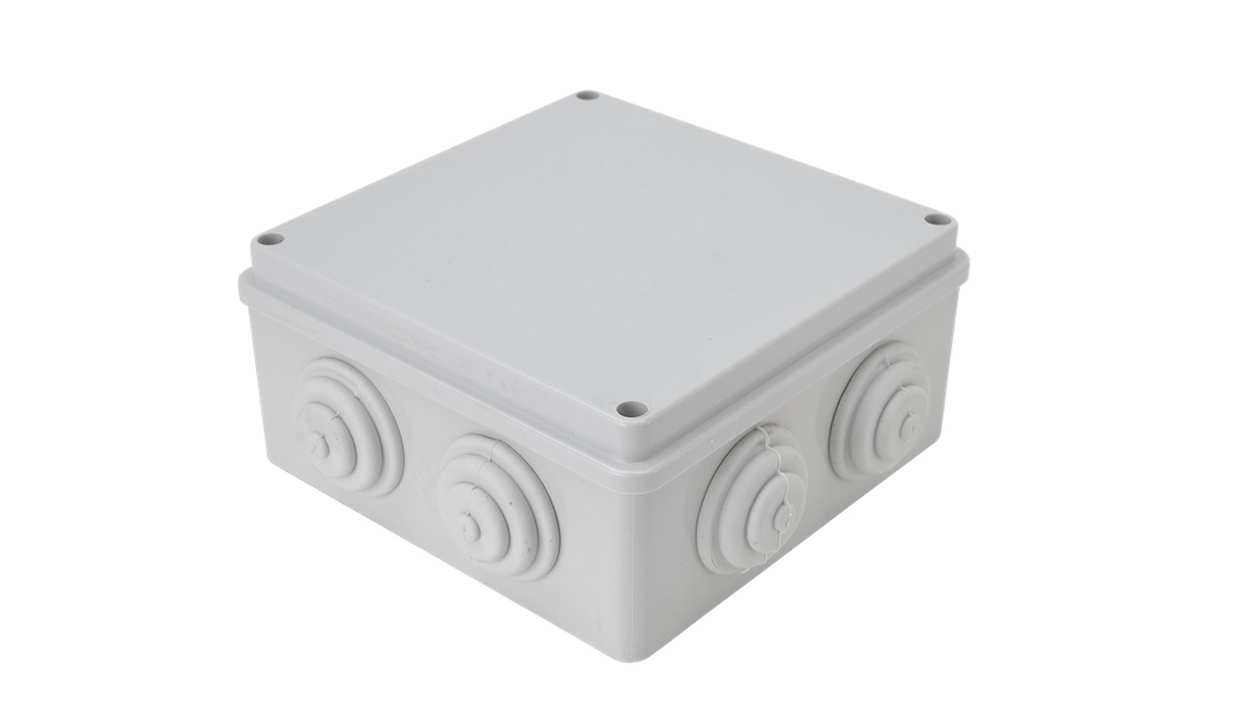 KÖTŐDOBOZ 150X150X70MM SZÜRKE