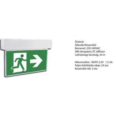 VÉSZVIL. LED 5,5W 3h MENNY.ÁLL/KÉSZ@