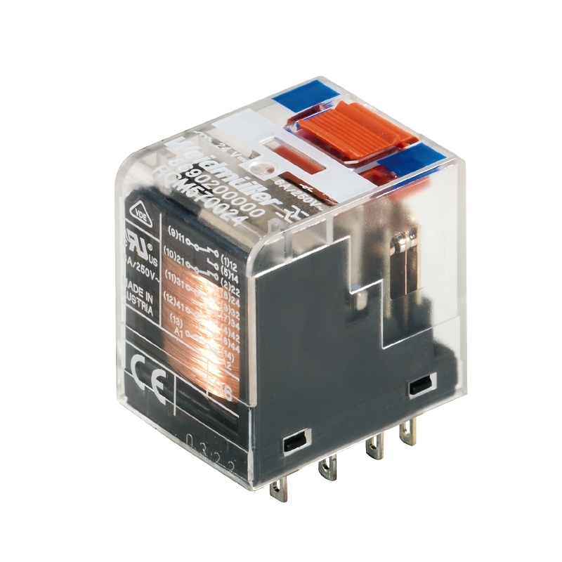 RELÉ  WEIDM  24V/DC  7/15A 14P. 4CO