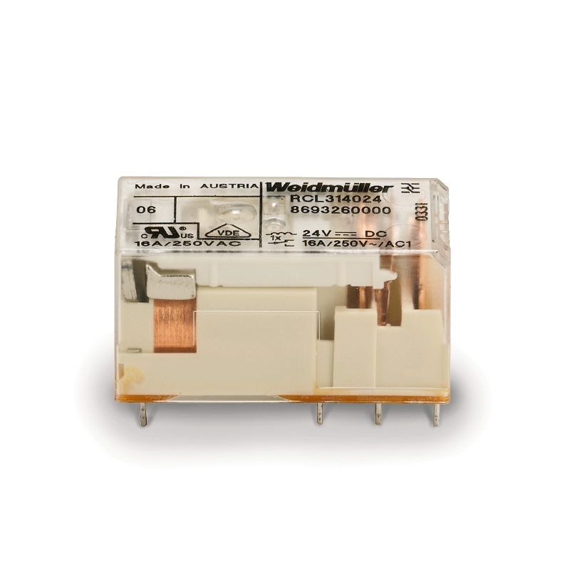 RELÉ  WEIDM 24V/DC 10/20A 5P. 2CO