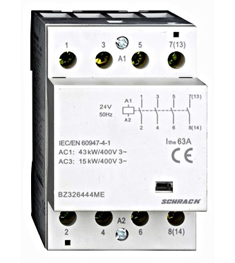 SCHRACK MÁGNESKAPCS. 63A/4ZÁRÓ/230V