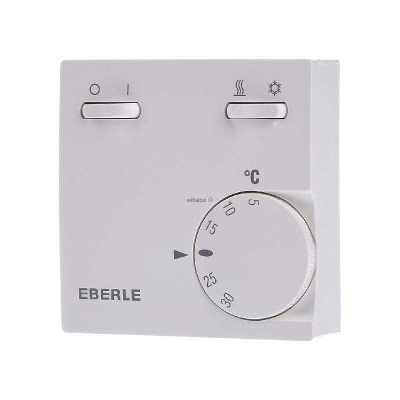 EBERLE RTR-E-6732 termosztát 5-30°C ki-be +hütés-fűtés kapcsoló.+/-0,5C°