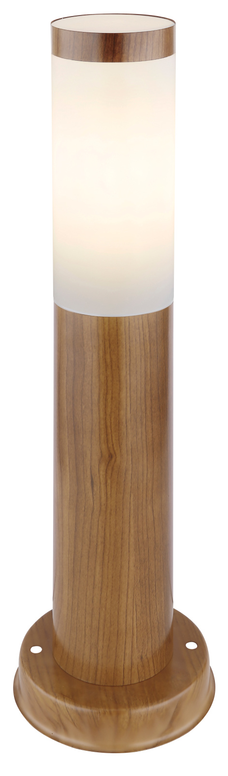 Kültéri állólámpa fém fa mintázattal, műanyag opál búrával. IP44, O:1