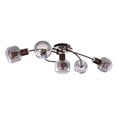 PALLO Spot 5xE14 40W barna-kr