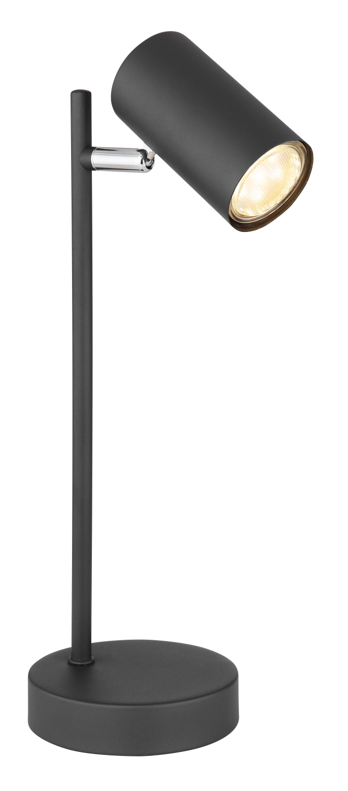 ASZTALI LÁMPA FÉM MATT FEKETE.  O:1
