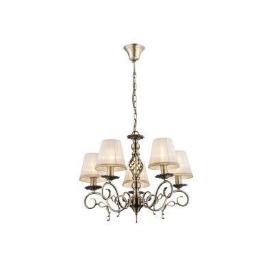 Csillár 5xE14 60W 230V bronz