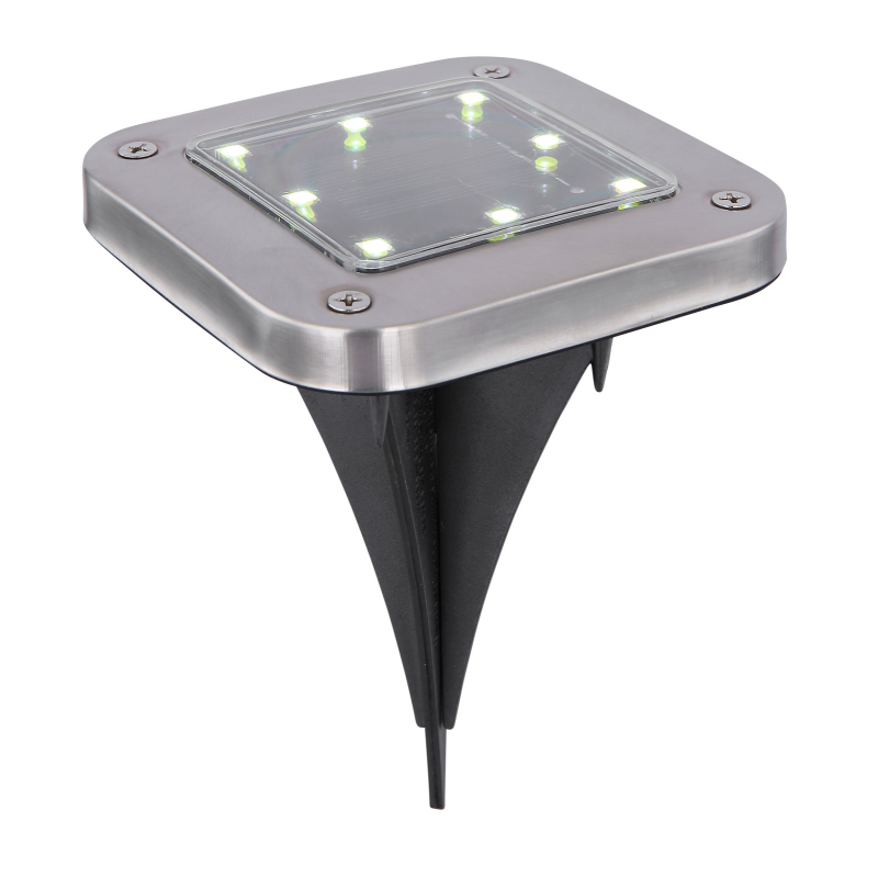 Szolár leszúrható lámpa rozsdamentes@ acél/műanyag IP44 1 x AA 1,2V 30