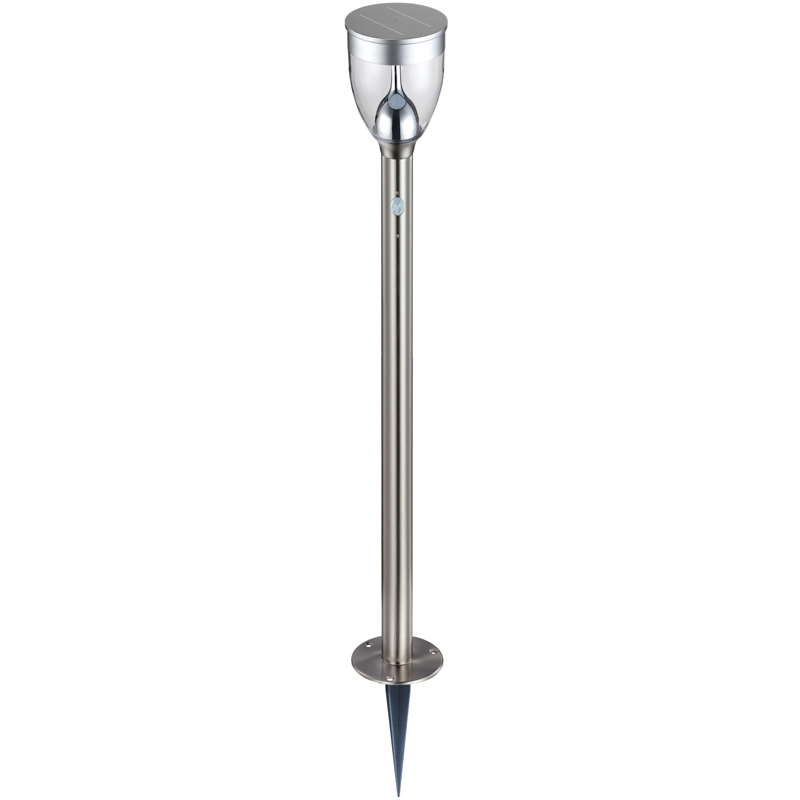 SOLAR állólámpa,inox,mozgásérzéke@
