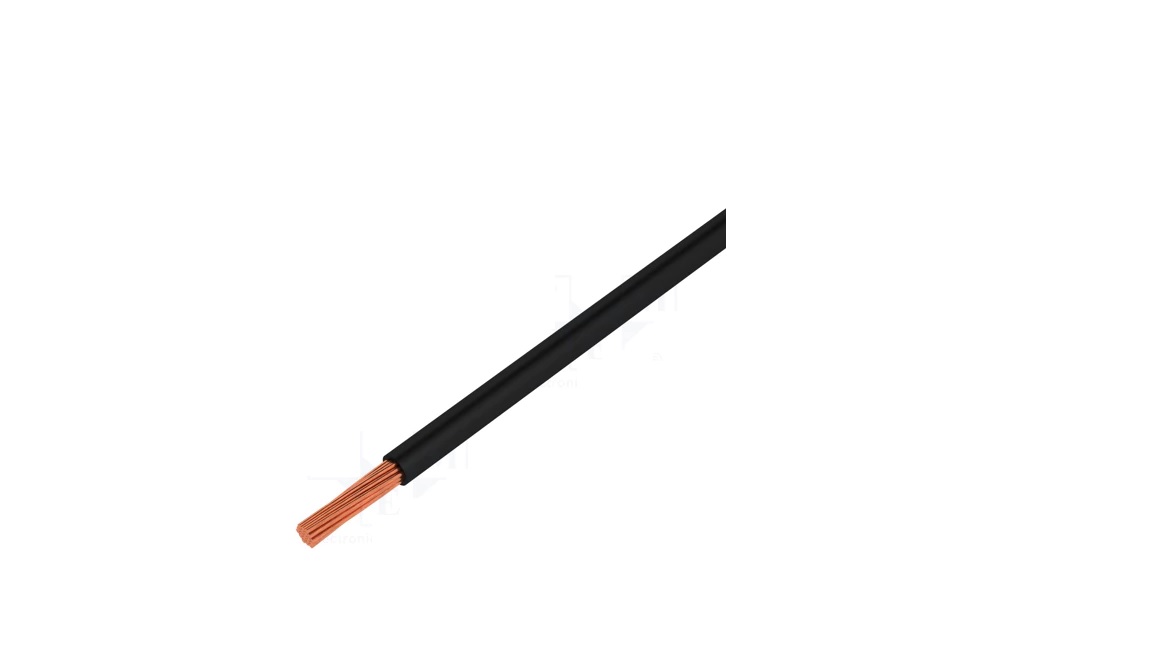 MÉRŐVEZETÉK 1,5mm2 FEKETE PVC