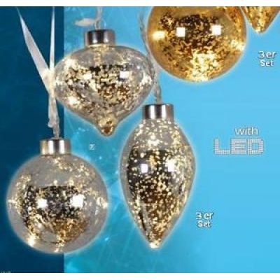 LICONA fénylánc ezüst LED-es 3-as 4LED elemes 3*AA