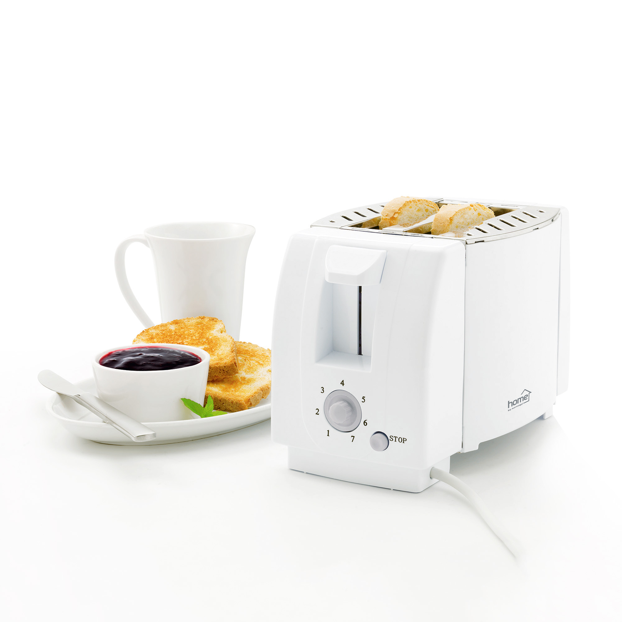 KENYÉRPIRÍTÓ 750W 2 SZELETES 7 FOKOZATÚ