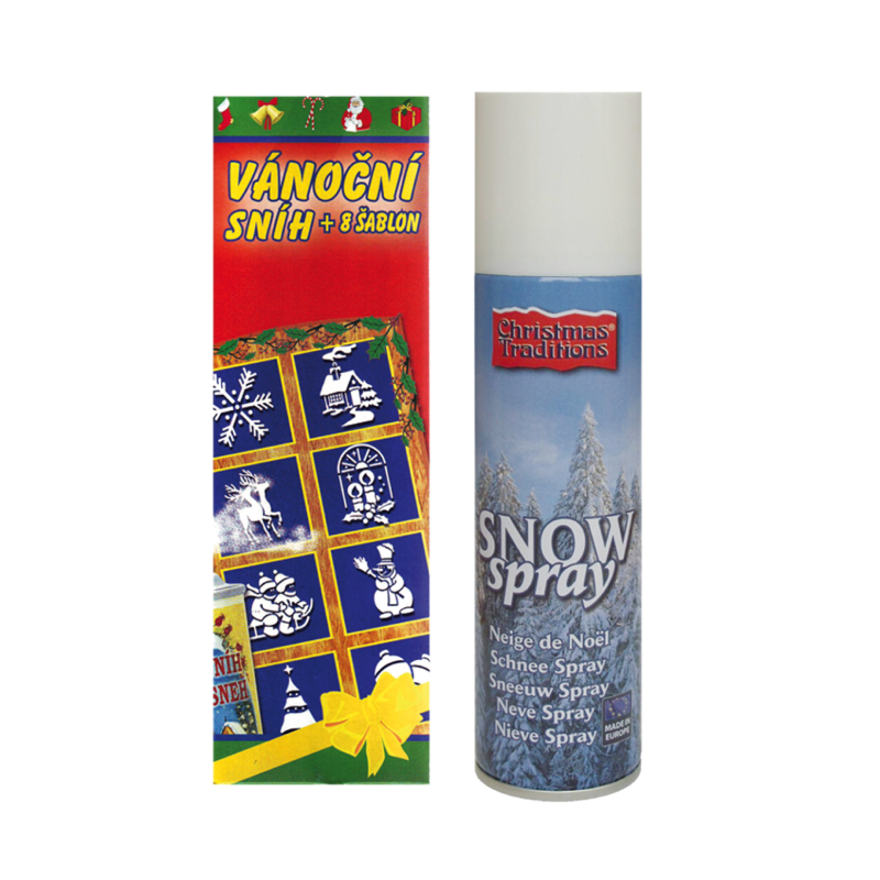 XMAS Hó spray 150ml + 8 db sablon