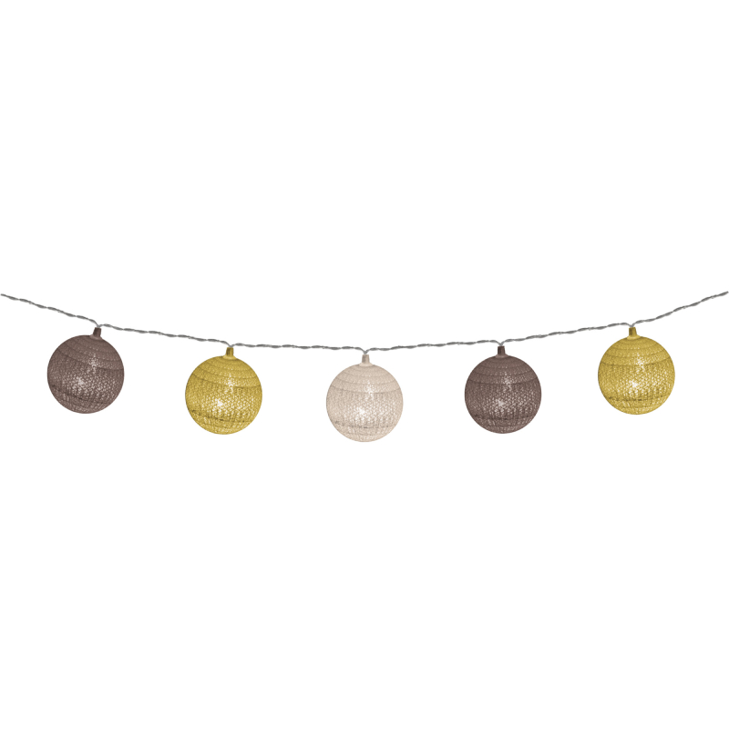 XMAS LED-es pamutgolyó fényfüzér,