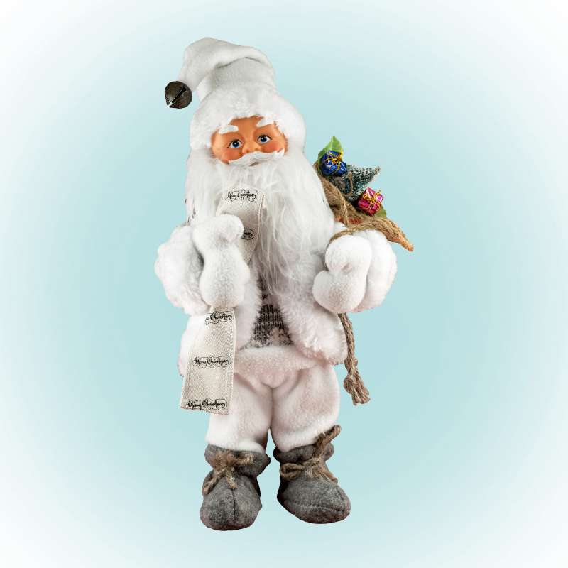 XMAS MIKULÁS TÁNCOLÓ ZENÉLŐ-FEHÉR N