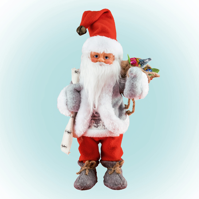 XMAS MIKULÁS TÁNCOLÓ ZENÉLŐ-PIROS N