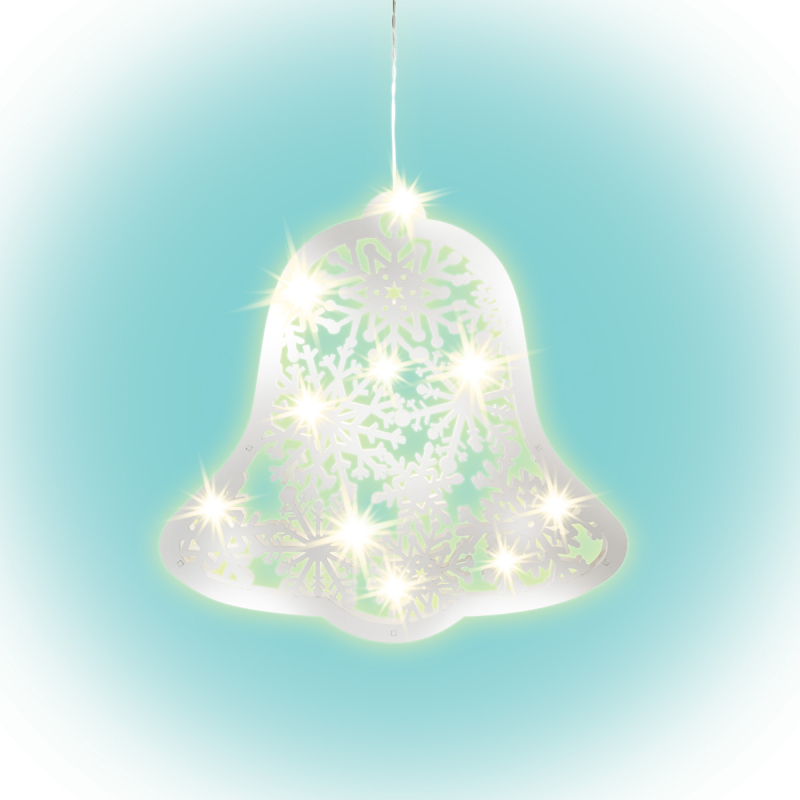 XMAS LED ABLAKDÍSZ - HARANG 9LED