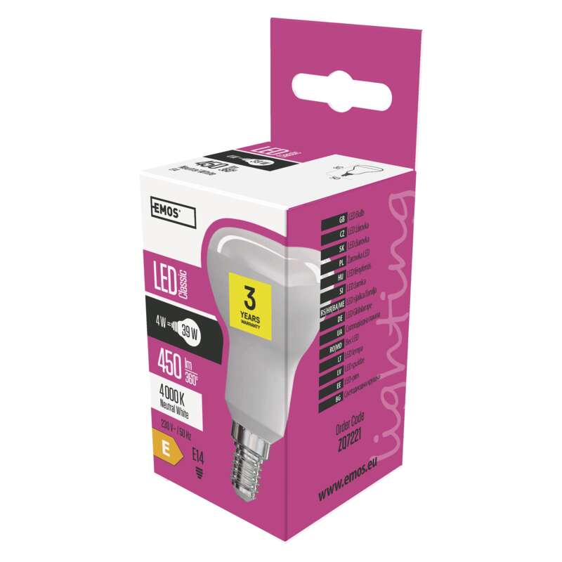 LED  R50 4W(39W) 450lm E14 NW
