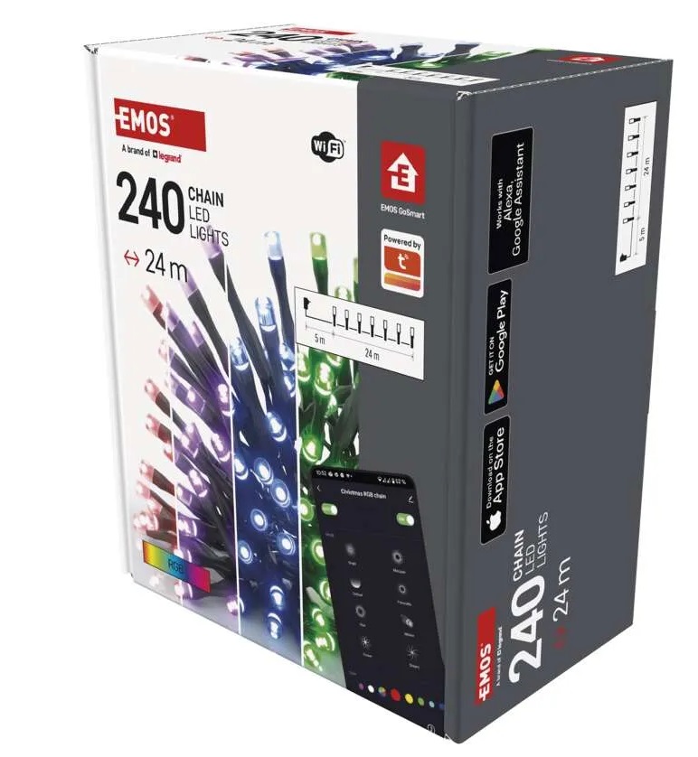 FÉNYFÜZÉR LED 24m RGB WIFI@
