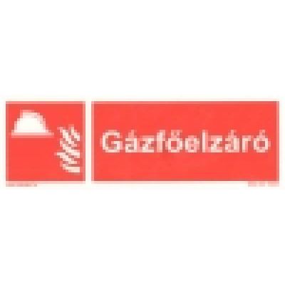 UTÁNVIL. TÁBLA GÁZFŐELZÁRÓ  300x100