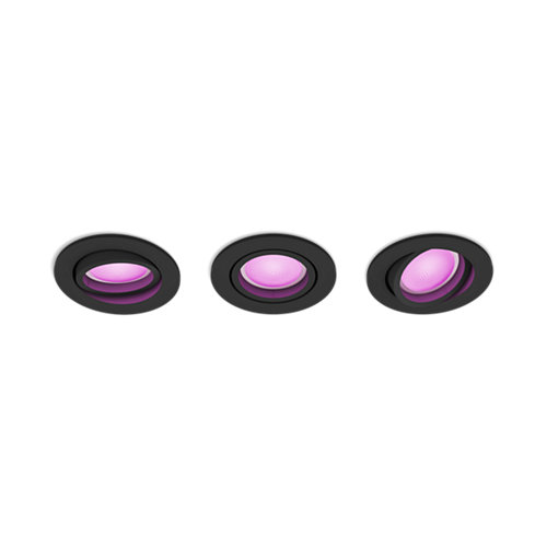 CENTURA HUE RECESSED R. BLACK 3X5.7@