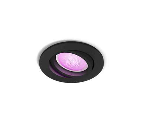 CENTURA HUE RECESSED R. BLACK 1X5.7@