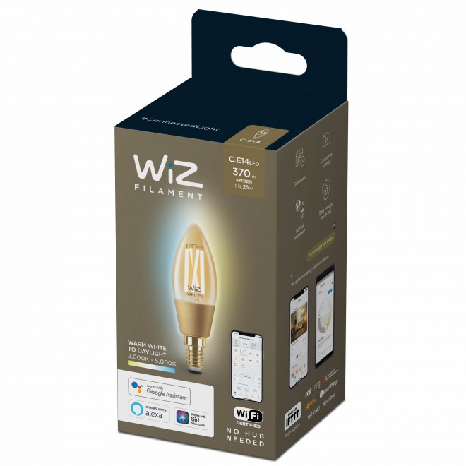 Wiz wifi C35 25W E14 amb tw 2000-5000K, 370LM H:929003017701