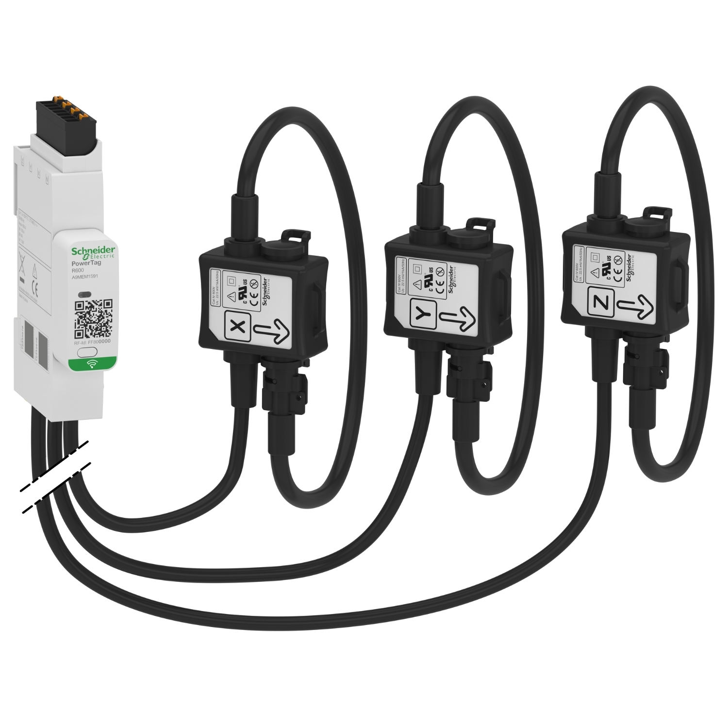 Powertag energy R600 3P/3PN ROPE fogyasztásmérő bontható ROGOWSKI áram