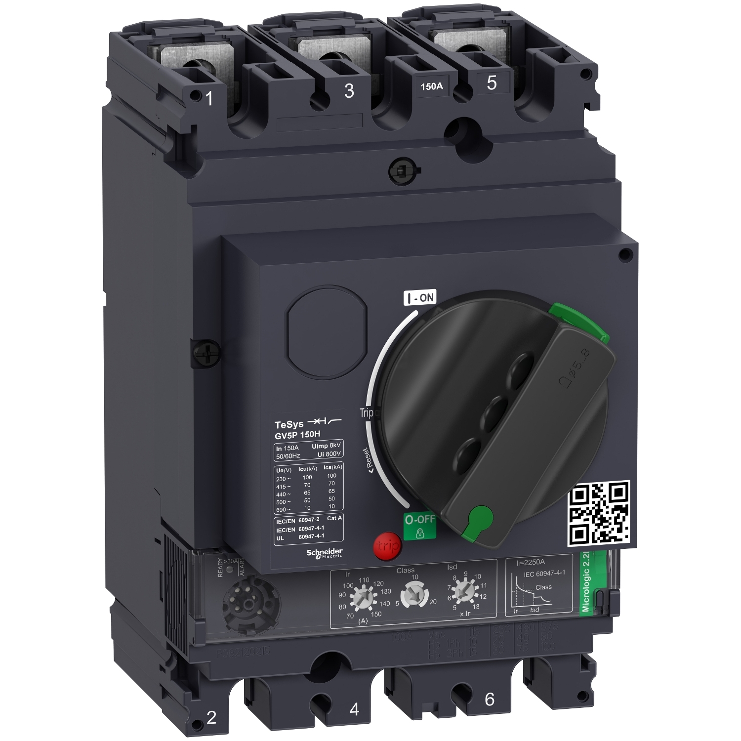 GV5P150H 3P 70KA MOTOR MEGSZAKÍTÓ