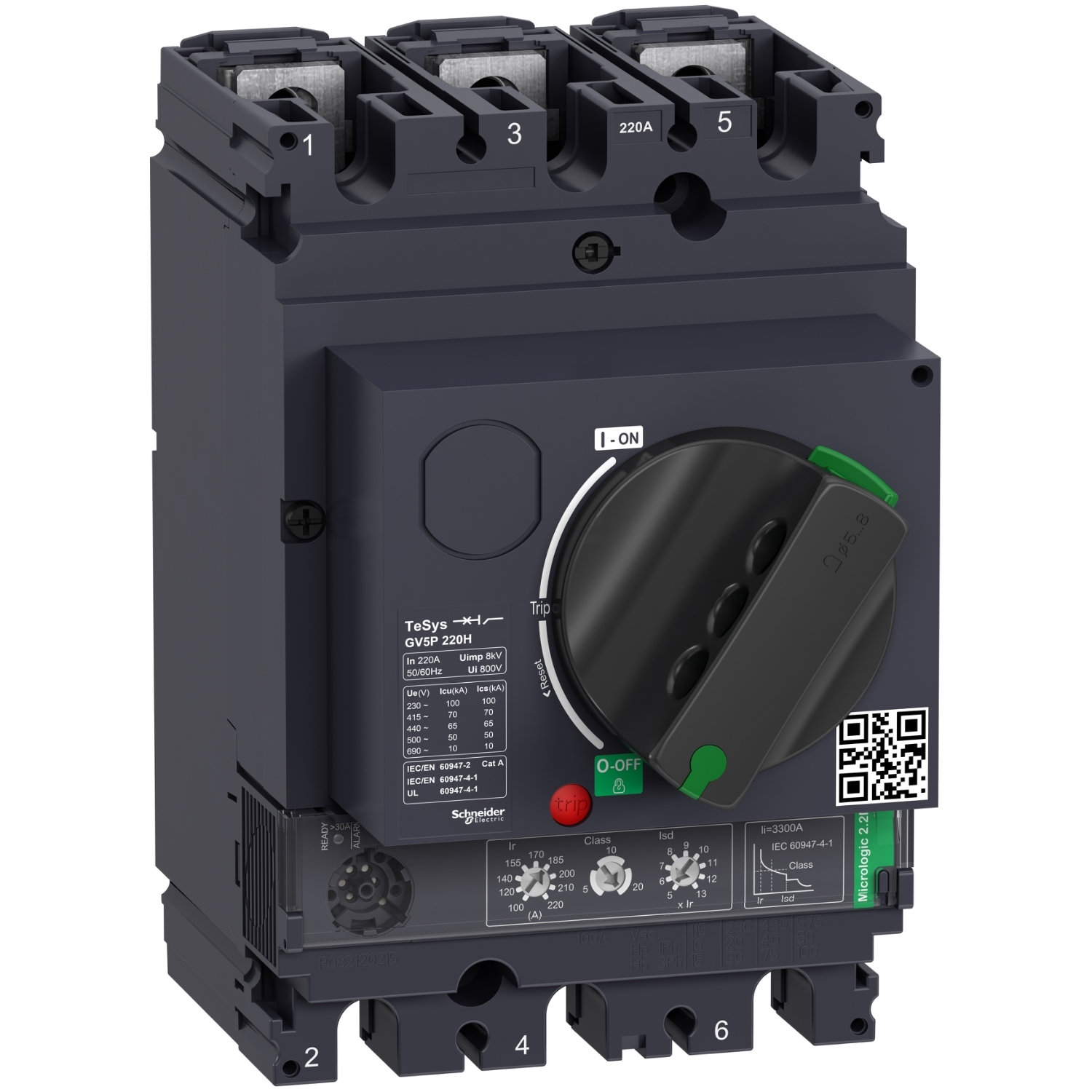 GV5P220H 3P 70KA MOTOR MEGSZAKÍTÓ
