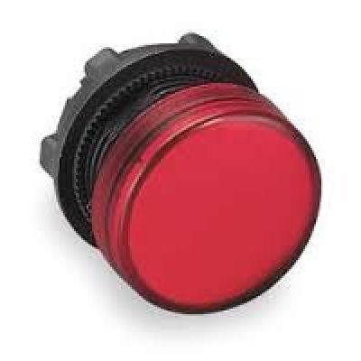 Jelzőlámpafej piros műanyag LED