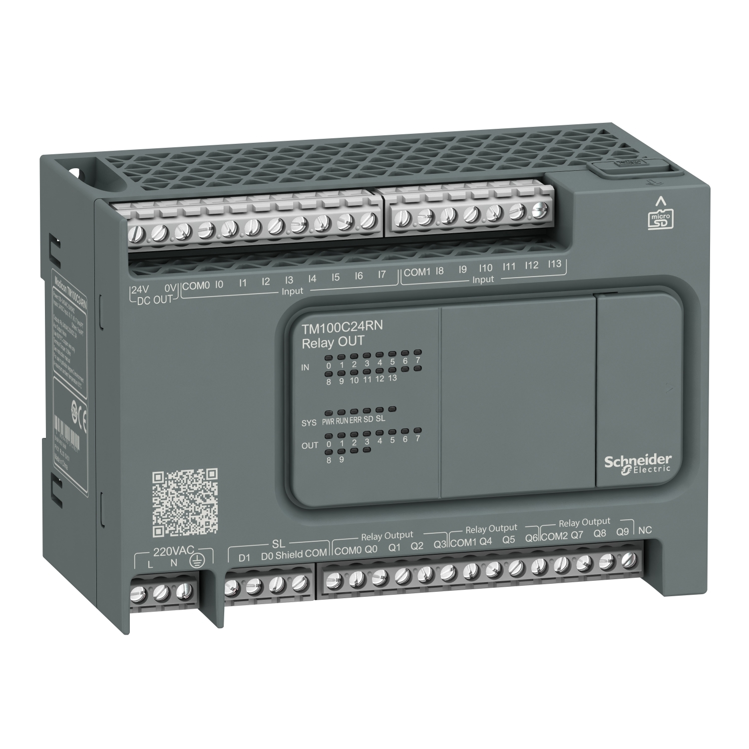 MODICON M100 EASY PLC 24 I/O 1XRS 485 230V AC