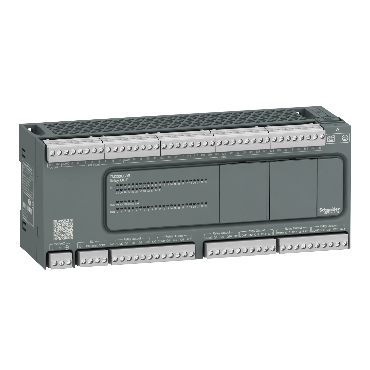 MODICON M200 EASY PLC 60 I/O1XRS48 5 relés kimenet 230V AC