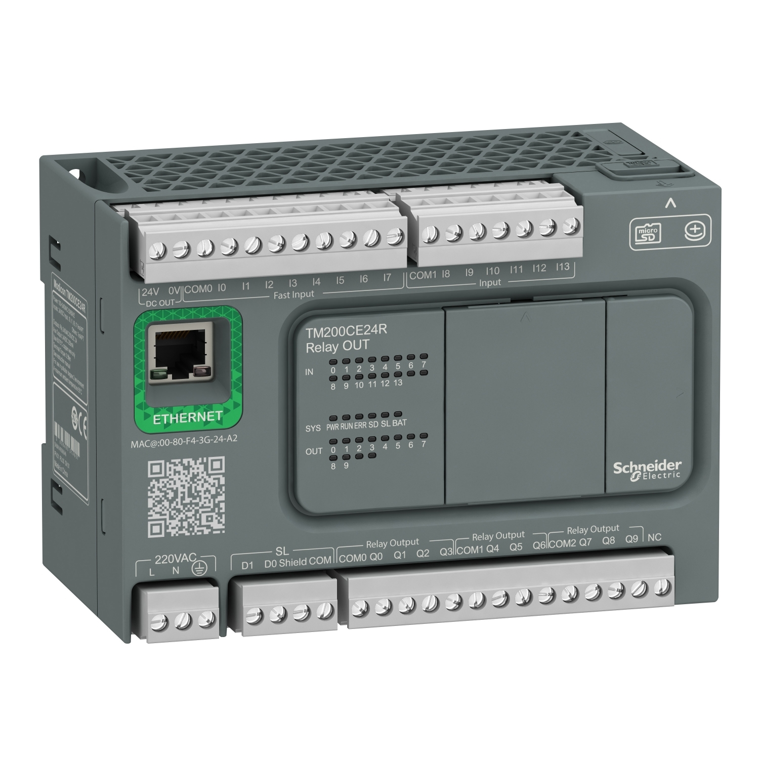 MODICON M200 EASY PLC, 24 I/O1XRS48