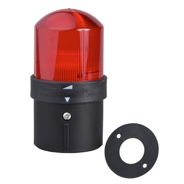 XVB világító jelzőoszlop villogó piros230V AC