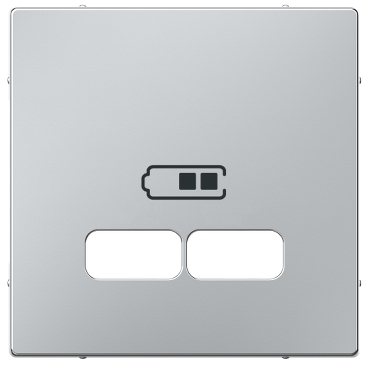 MERTEN SYSTEM M USB töltő fedlap alu