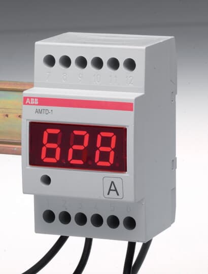 Ampermérő digitális 15-99A; /5A AMTD-1, DIN sínre