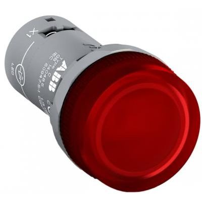 Jelzolámpa kompakt piros BA9S fényforrás nélkül