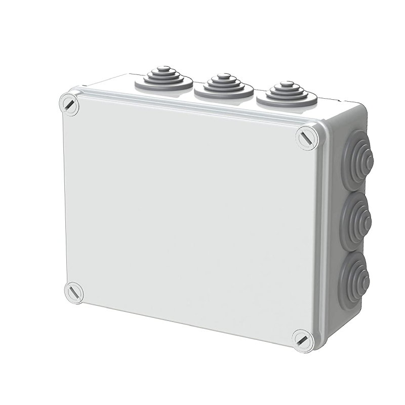 KÖTŐDOBOZ 220x170x80mmIP55 KÁB.BEV.