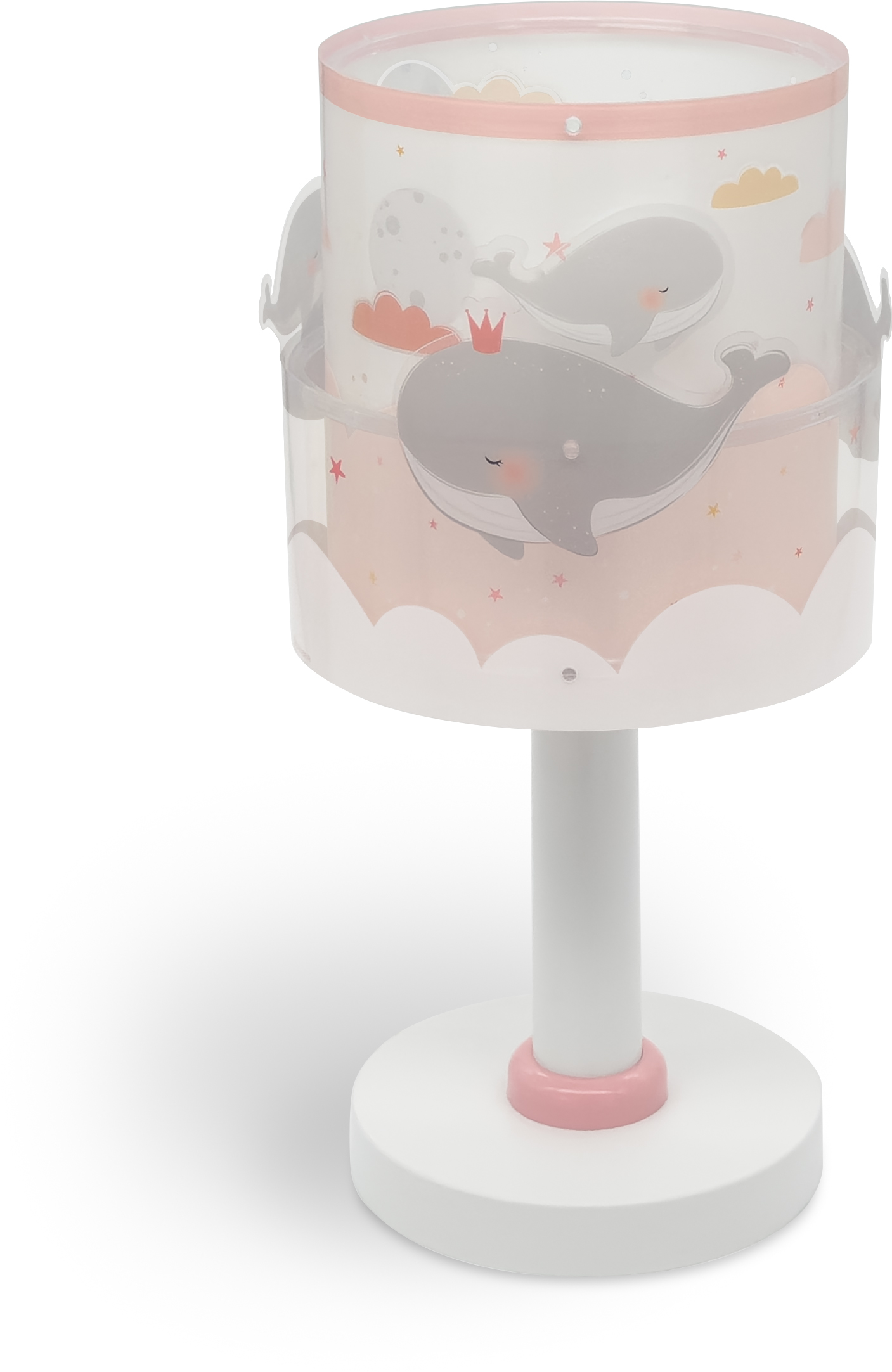 Asztali lámpa E14 max. 8W whale d reams rózsaszín