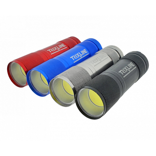 LED ZSEBLÁMPA COB  1W 3xAAA SZINES