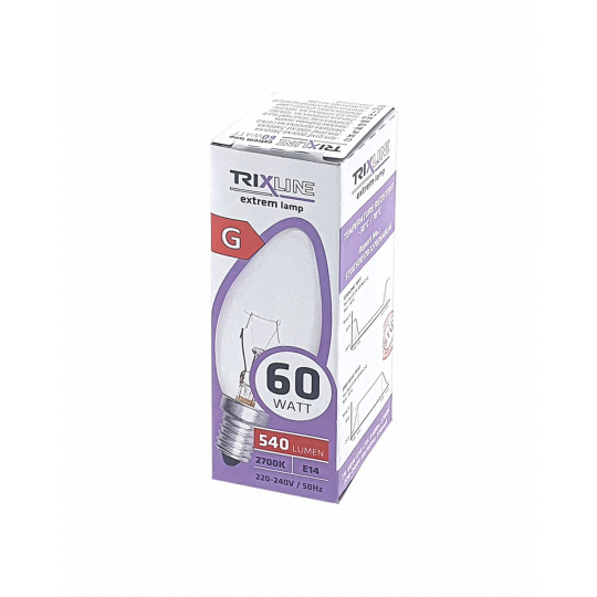 RESI  60W E-14 540Im 2700K GYERTYA