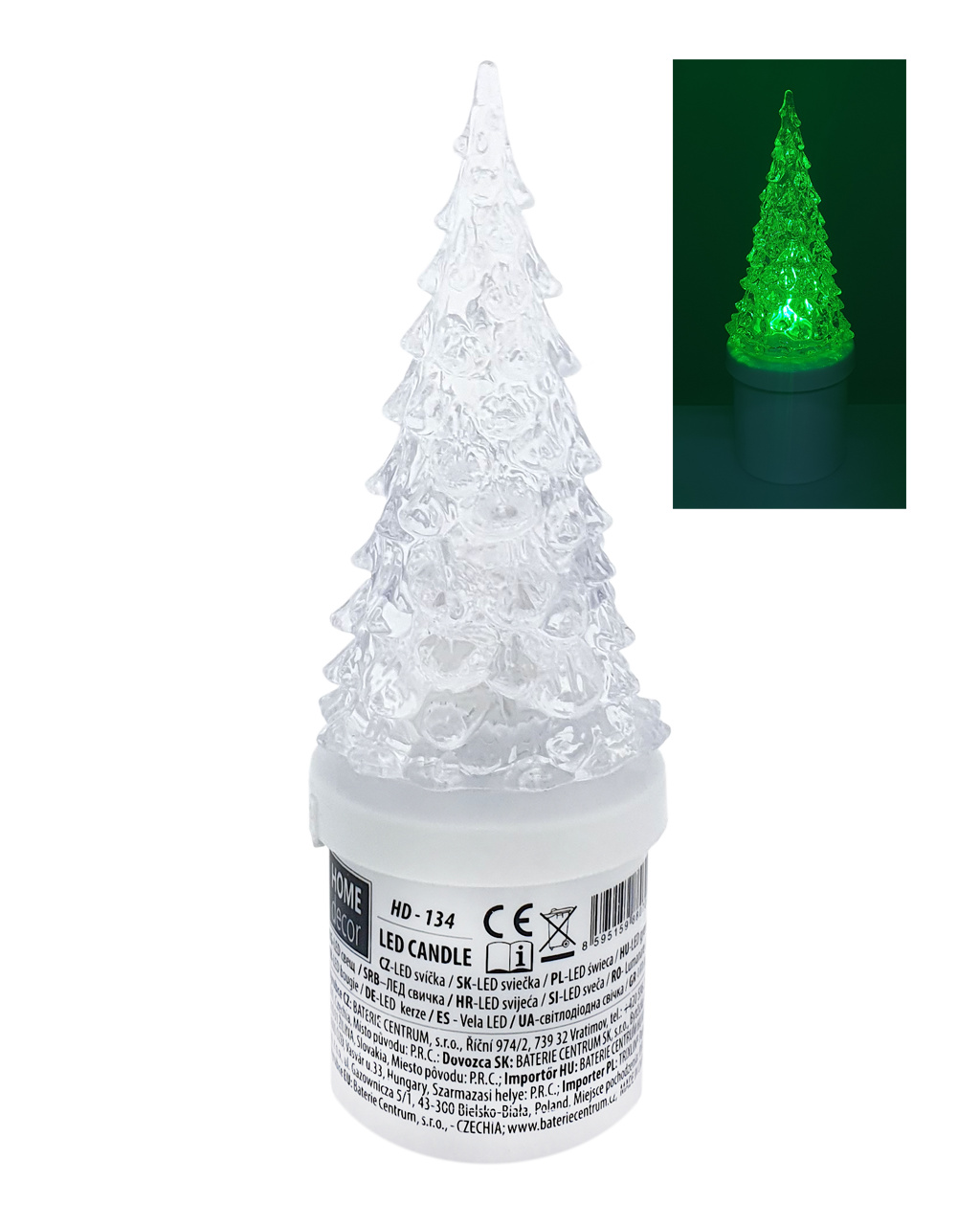 LED MÉCSES KARÁCSONYFA 2XC R14 UM2